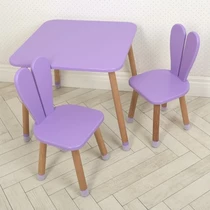 Детский столик 04-25VIOLET+1 со стульчиками, фиолетовый
